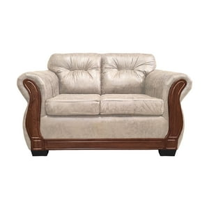 América Decora - Sofá Con Resorte Estructural 2 Personas Taurus Envejecido Blanco X