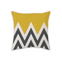 Genérico - Pack De 4 Fundas De Almohada Cojín Con Diseño 45X45 Cm Triángulo Geométrico