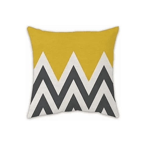 Genérico - Pack De 4 Fundas De Almohada Cojín Con Diseño 45X45 Cm Triángulo Geométrico