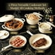 thumbnail image 4 of Juego de utensilios de cocina QuliMetal de hierro fundido esmaltado, 8 piezas, blanco crema, 4 of 9