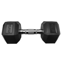 Atletis - Mancuerna Hexagonal 12,5 Kg Negro