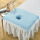 thumbnail image 3 of Soft Cotton Beauty Massage SPA Half Treatment Bed Table Cover Hole Towel70 x 50cm Bed Table Cover Sheets with Hole for Salon SPA, 3 of 3