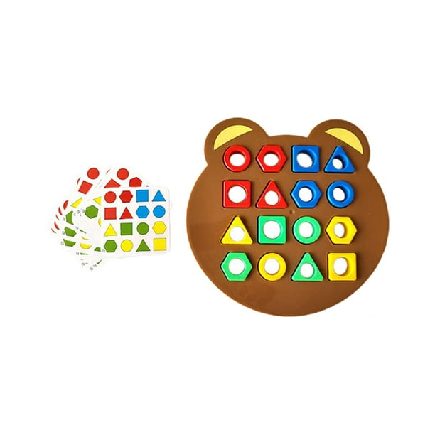 Juego de combinación de formas, educación de aprendizaje temprano, juguete educativo sensorial de Color, juguete Montessori para niños pequeños, regal , Único