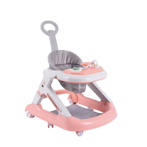 Andador Caminador 5 En 1 Con Apoya Pies Lubabycas Rosado