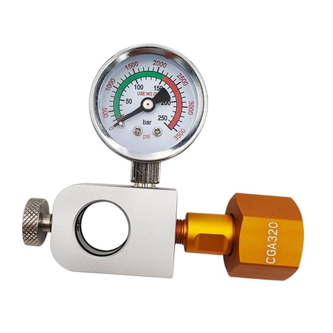 Bothyi - Adaptador De Recarga De Cilindro De Co2, Conector De Botella, Manómetro Para Fabricante Estilo B