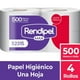 thumbnail image 1 of PAPEL HIGIENICO INDUSTRIAL RENDIPEL 500 MTS MANGA 4 UNID, 1 of 2