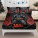 thumbnail image 1 of The Dark Knight Rises Fitted Sheet Set Batman Protecting Gotham Avengers Themed Mattress Protector Elastic Design for a Perfect Fit, 1 of 1