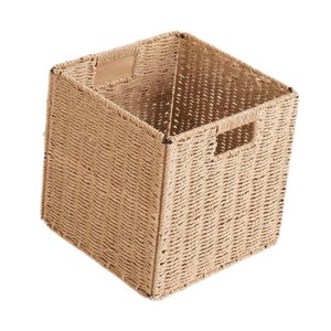 Magideal - Cesta De Almacenamiento Cesta Tejida Cubos De Almacenamiento, Organizador Hecho A Mano Contenedor De De Agua Organizador De Lavandería Bolsas 30X30X30Cm