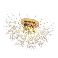 Magideal - Lámpara Colgante De Luciérnaga Moderna, Lámpara Colgante Led, Lámpara Colgante De Isla, Luz De Techo Adecuada Para Sala De Estudio, Restaurante Y Bar Cuatro Cabezas Caliente