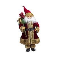 Bothyi - Figura De Papá Noel Para Mesa, Decoración Navideña Para Sala De Estar, Dormitorio, Escaparate, Rojo Y Marrón