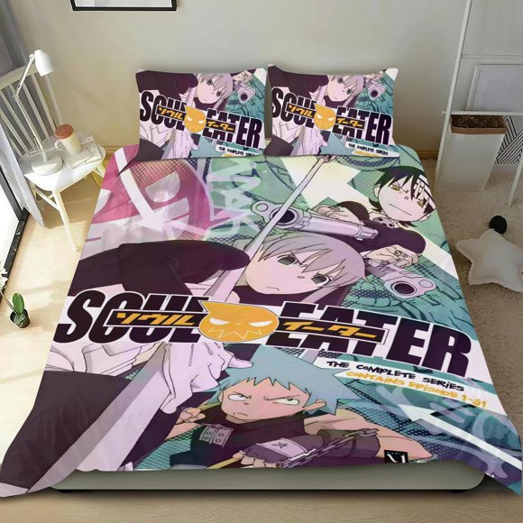 Juego de Funda de Edredón Soul Eater Desmarcar 3 Piezas 173cm x 218cm
