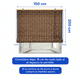 thumbnail image 2 of Cortina Roller Bambu Persiana Enrollable 150 X 200 Cafe Oscuro Guiza, 2 of 7