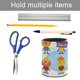 thumbnail image 5 of Fideos y Amigos-theme Cylinder Pen Holder Pencil Organizer with Flannel Lining PVC Leather Material Cardboard Base for study work 10*8CM, 5 of 6