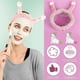 thumbnail image 5 of Diadema de spa para maquillaje facial, banda para la cabeza de microfibra suave de coral, banda elástica para el cabello con diseño de caracol, accesorios para el cuidado de la piel para mujeres y niñ, 5 of 7