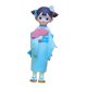 thumbnail image 2 of Mu?eca Geisha Con Kimono Japonés, Estatua De Resina, Juguete Para Regalo, Estatuilla Kabuki Asiática Para El Hogar Con Ventilador Plegable, 2 of 5