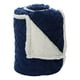 thumbnail image 1 of Frazada Andes Jacquard Sherpa Azul 2 Plaza, 1 of 4