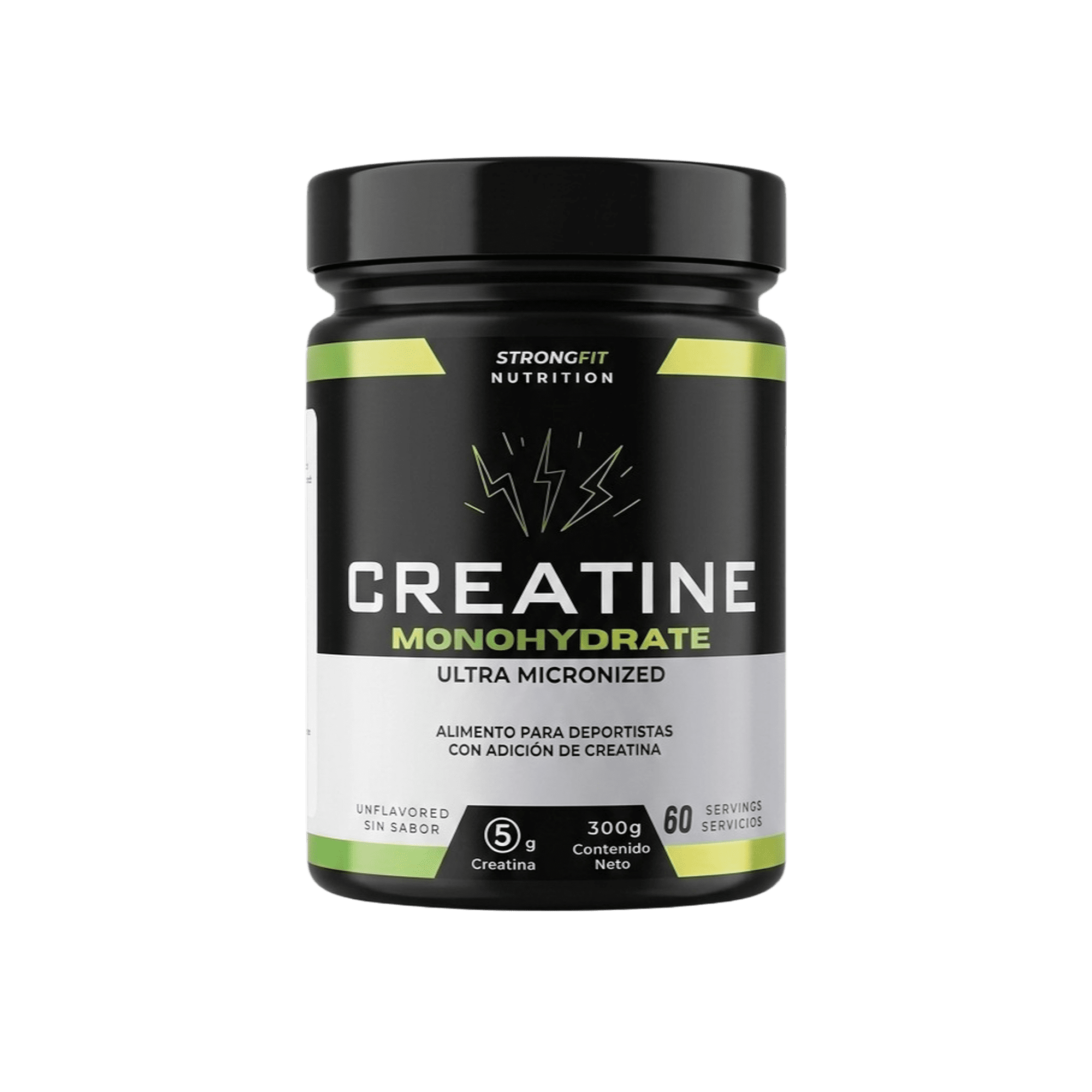 Strongfit Nutrition - Creatina Monohidratada Ultra Micronizada 300g 60sv Strongfit