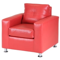 Muebles Altiro - Sofá Asiria 1 Cuerpo - Cuero Sintetico Pu Rojo