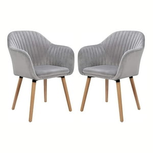 Klik Muebles - Pack De 2 Butacas Sitiales Diamante Terciopelo - Gris