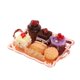 thumbnail image 3 of 1 Juego 1:12 Casa De Mu?ecas Mini Plato De Pastel De Comida Juguete Para Ni?os Para Adorno De Cocina Rosa Dorado, 3 of 5