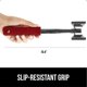 thumbnail image 4 of Ablandador de Carne GORILLA GRIP 26 cm Rojo de Doble Cara, 4 of 9