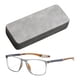 thumbnail image 2 of Gafas De Lectura Deportivas Gafas De Bloqueo De Luz Azul Para Mujeres Hombres Que Viajan Gris Naranja 200 °, 2 of 5