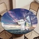thumbnail image 5 of Suzume theme Fitted Round Tablecloths Elastic Edged Table Covers Waterproof Table Cloth For Kitchen Holiday Party Tables Decor 150cm, 5 of 6