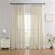 thumbnail image 1 of Cortinas Joydeco Mezcla de Lino Juego de 2 Paneles 180x130 cm Natural, 1 of 9