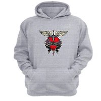 Genérico - Polerón Canguro Bon Jovi Gris Claro Talla Xl Unisex