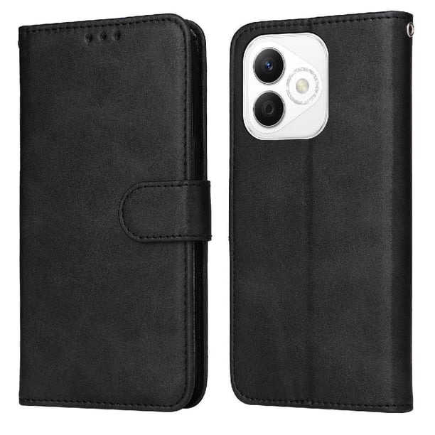 Funda Billetera para Honor X60i con Porta Tarjetas y Soporte Ajustable Negro