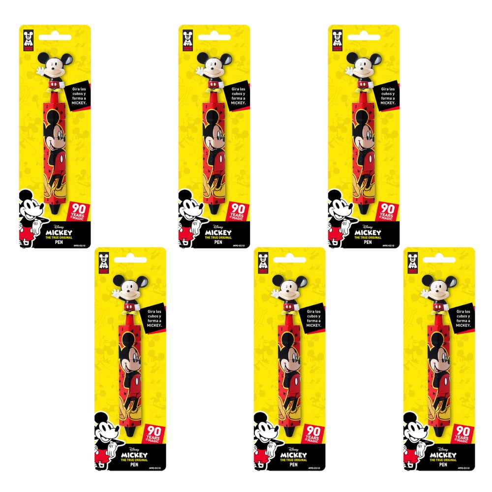 Pack 6 Lapices Mickey 3d Puzzle