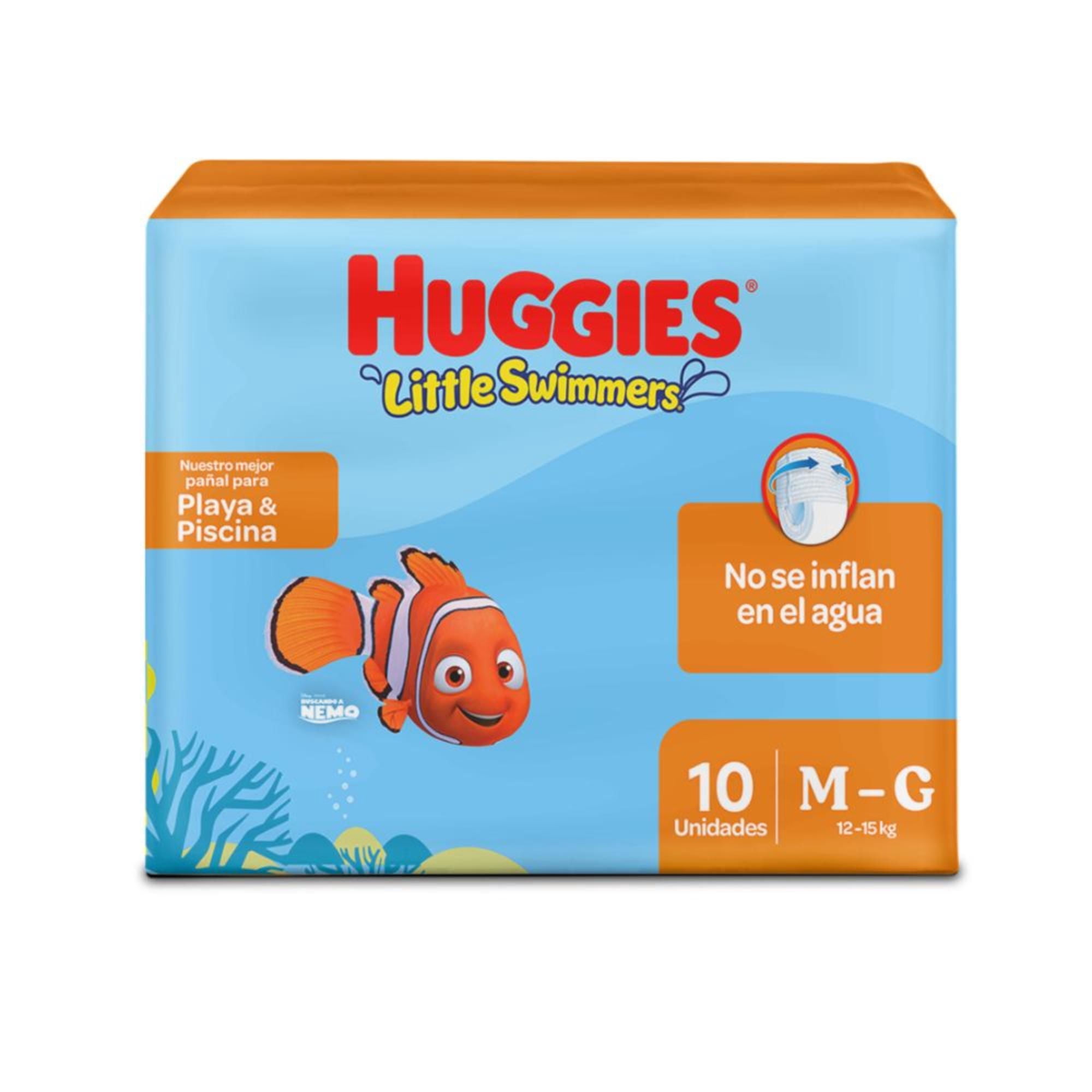 Pañales Little Swimmers Etapa M/g 10 unidades Huggies