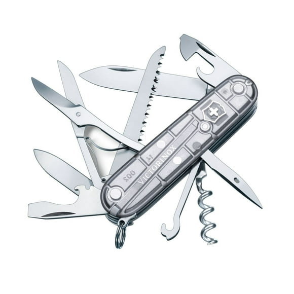 Navaja Huntsman color gris translúcido Victorinox