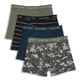 thumbnail image 1 of Calzoncillos tipo bóxer Calvin Klein para niños, paquete de 4, camostripe, 1 of 6