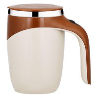 Bothyi - Taza De Acero Inoxidable De Mezcla Automática Automática Giratoria 380Ml Para Café De Viaje