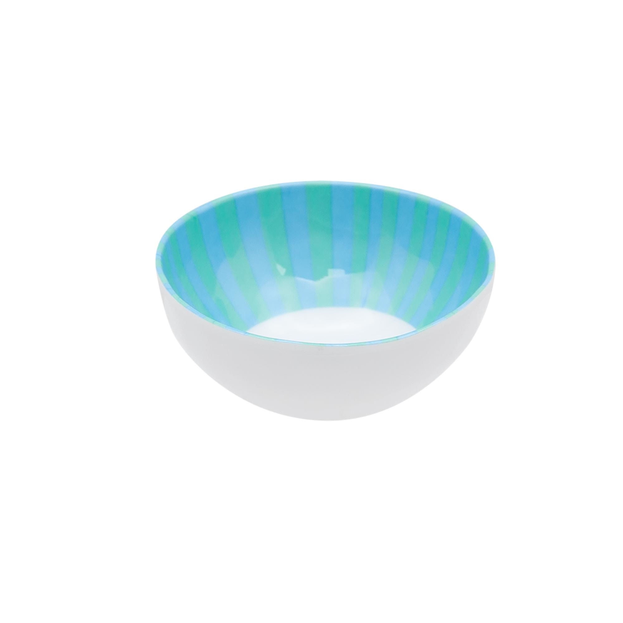 Set De Bowl Melamina - Urea 2 Piezas Azul - Blanco Haus