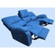 thumbnail image 4 of Sofa Reclinable Electrico CasaFactory 3 Cuerpos Felpa Azul USB, 4 of 6