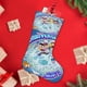 thumbnail image 4 of Chibiverse Tema: Calcetines de Navidad, fino lino blanco para colgar en escaleras y chimenea, decoración navideña para el hogar, regalo de Navidad. 45cm × 32cm, 4 of 5