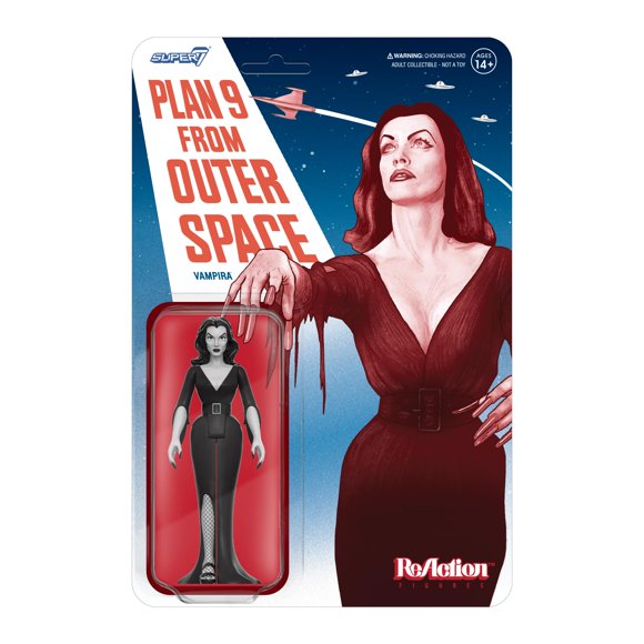 Figura de acción Super7 Vampira Plan 9 desde el espacio exterior, 3.75 pulgadas