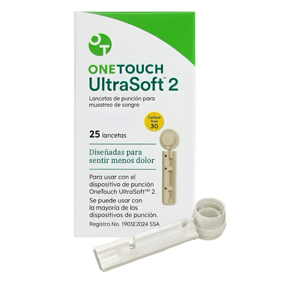 25 Lancetas OneTouch UltraSoft