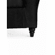 thumbnail image 4 of Sofá 3 cuerpos Sira Felpa Negro, 4 of 4