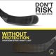 thumbnail image 4 of Protector de cuchilla de hockey TOP SHELF ultraligero negro, 4 of 9
