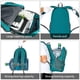thumbnail image 5 of Mochila FENGDONG ligera impermeable de 35 L para viajes, color verde, 5 of 6