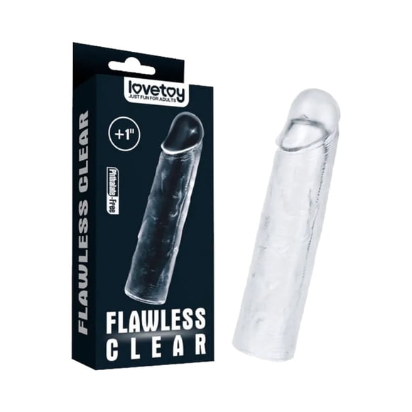 Funda Extensora Transparente Lovetoy Flawless Clear 15 cm