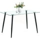 thumbnail image 4 of Mesa Rectangular Vitreo 130x80 (Negro) | Vidrio Templado, 4 of 5