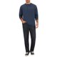 thumbnail image 2 of INSPIRE CHIC Camiseta Henley de Hombre de Manga Larga con Botones Casual Pullover T-Shirt L Azul Marino, 2 of 6