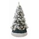 thumbnail image 1 of Canasto Mimbre Base Tejida Navideña Para Arbol Navidad Zigza verde, 1 of 5