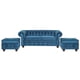 thumbnail image 1 of Juego De Living Manchester 5 Cuerpos Felpa Azul, 1 of 12