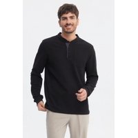 Fashionspark - Polera Hombre Slim Negro - V