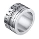 thumbnail image 2 of Números arábigos para hombres Estilo Anillos giratorios Acero inoxidable Anillo giratorio 9, 2 of 5